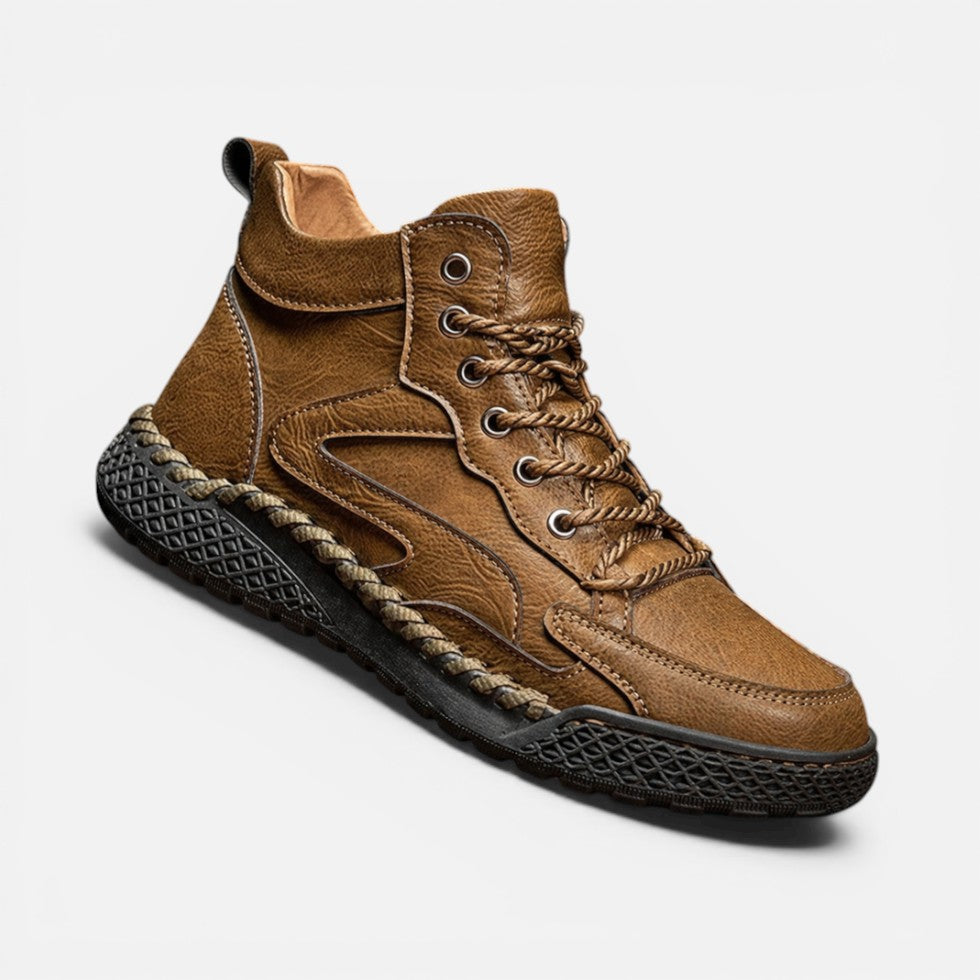 Mens Orthopedic Lace Up Hiking Boots