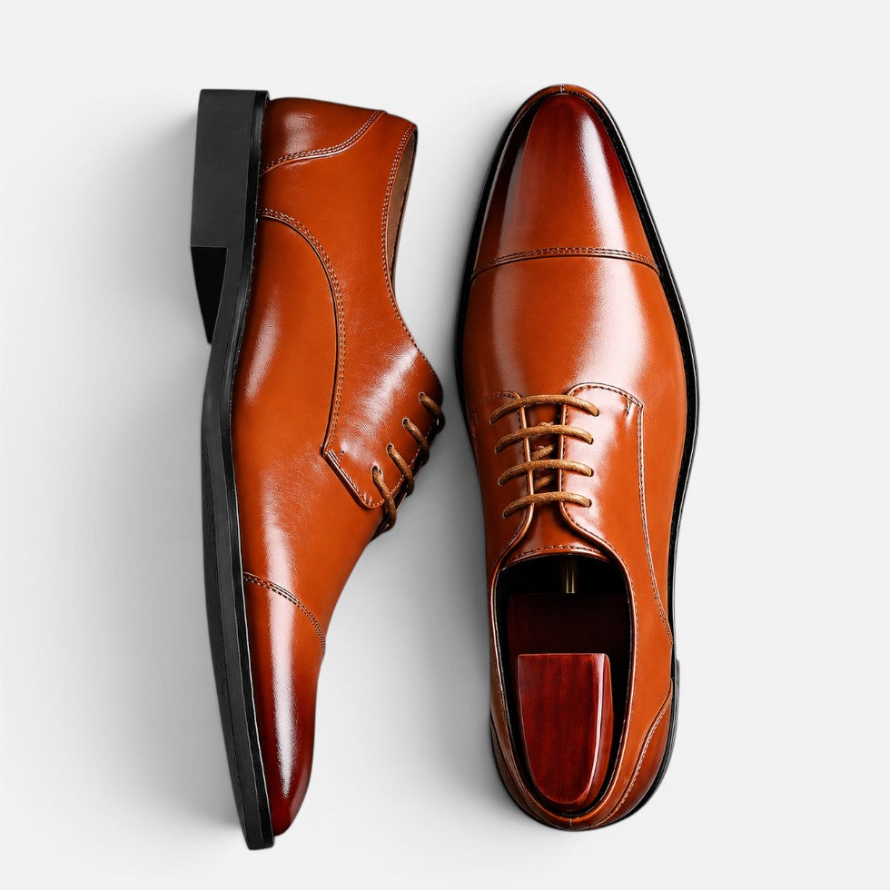 Orthopedic Formal Leather Derby Shoes