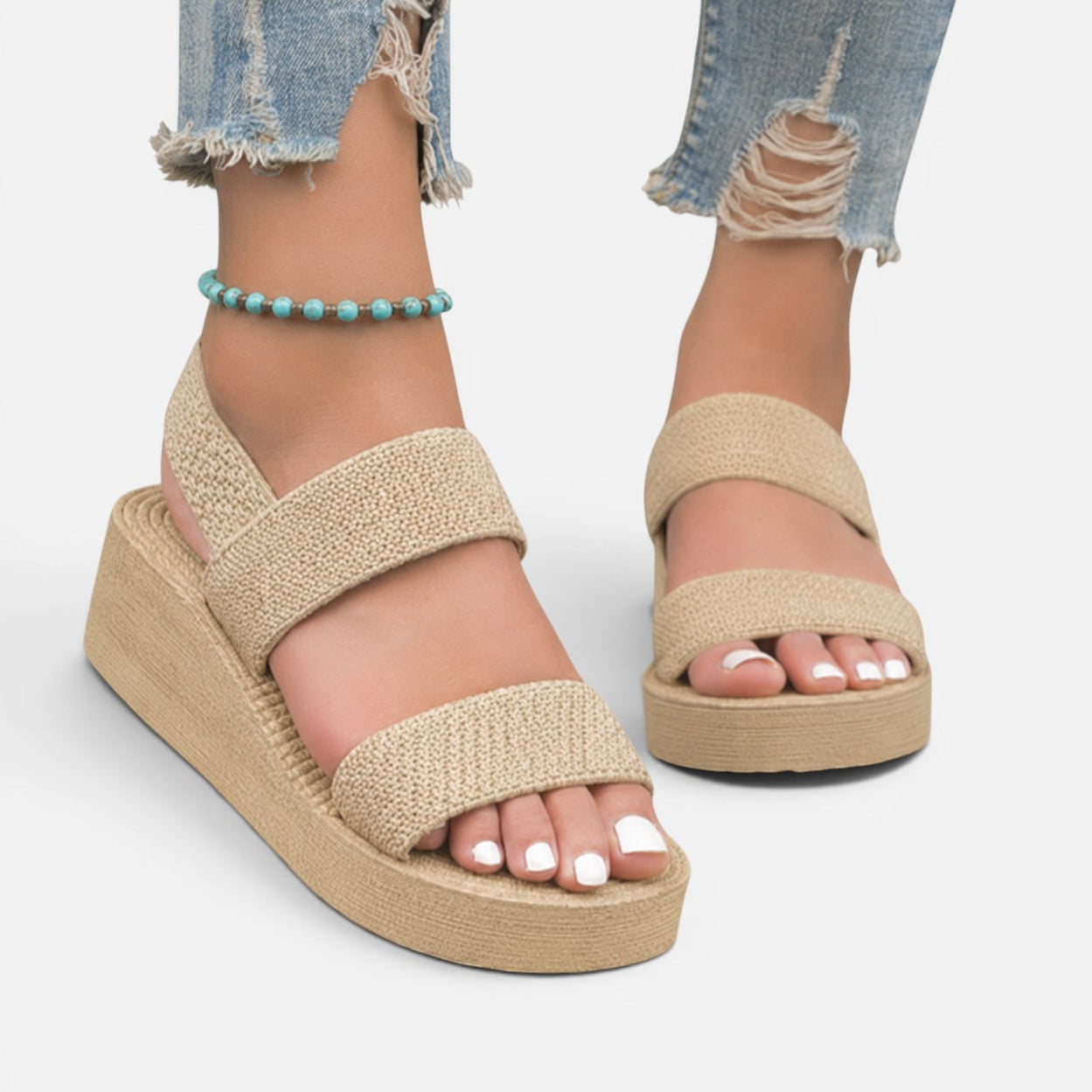 Orthopedic Platform Strap Sandals