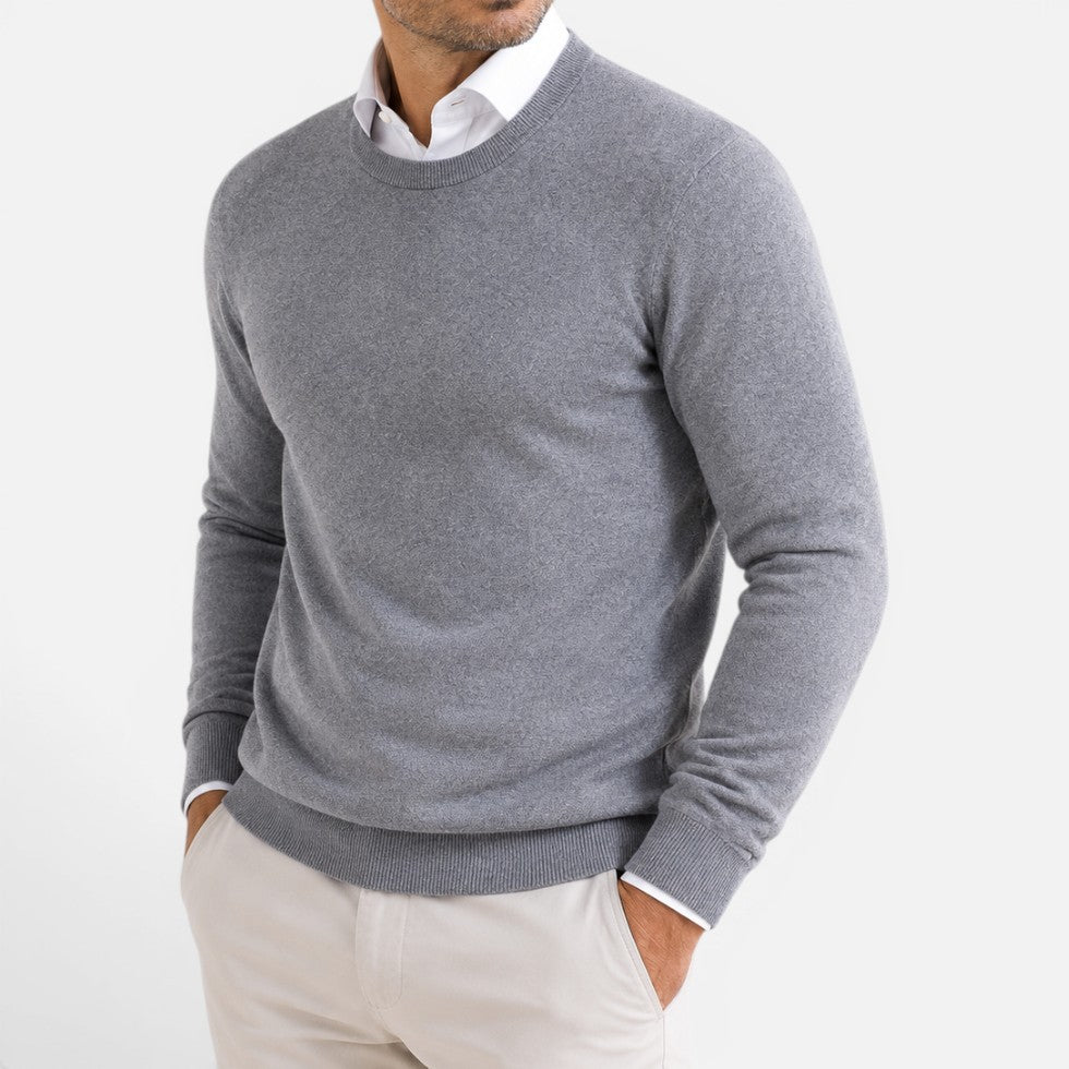 Classic Crew Neck Knit Sweater