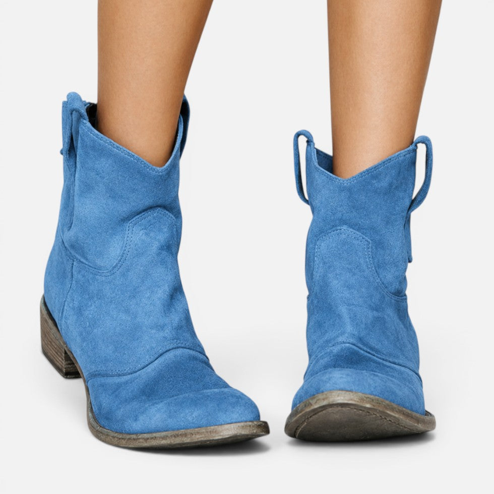 Botines ortopédicos de tacón bajo sin cordones