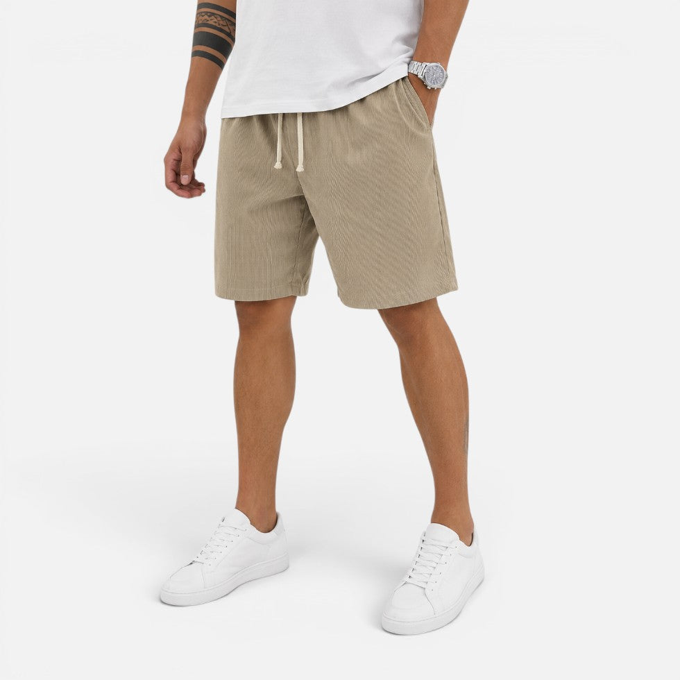 Corduroy Drawstring Shorts