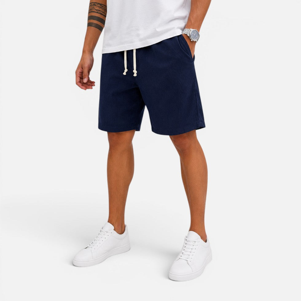 Corduroy Drawstring Shorts