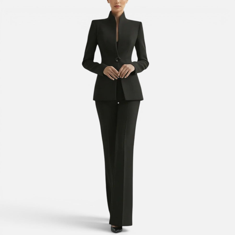 Tailored Blazer and Wide Leg Trouser Set