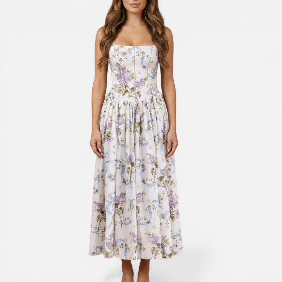 Wedding Guest Floral Midi Dress