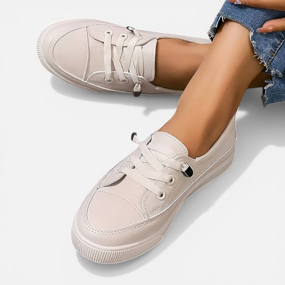Orthopedic Lace Up Low Top Trainers