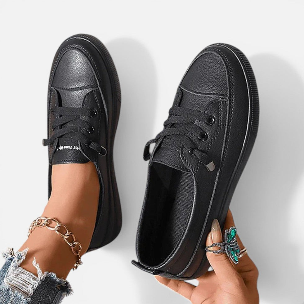 Orthopedic Lace Up Low Top Trainers