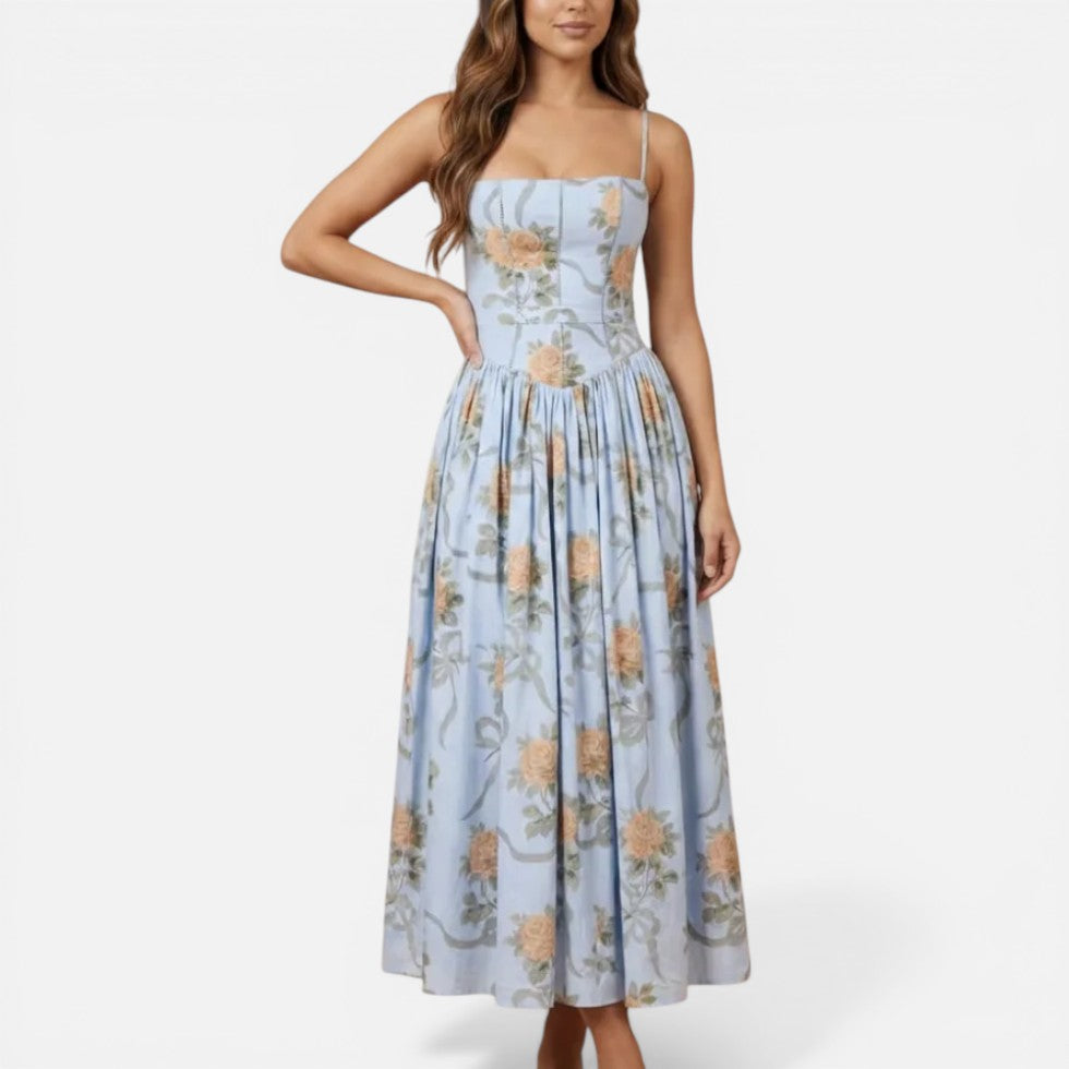 Wedding Guest Floral Midi Dress