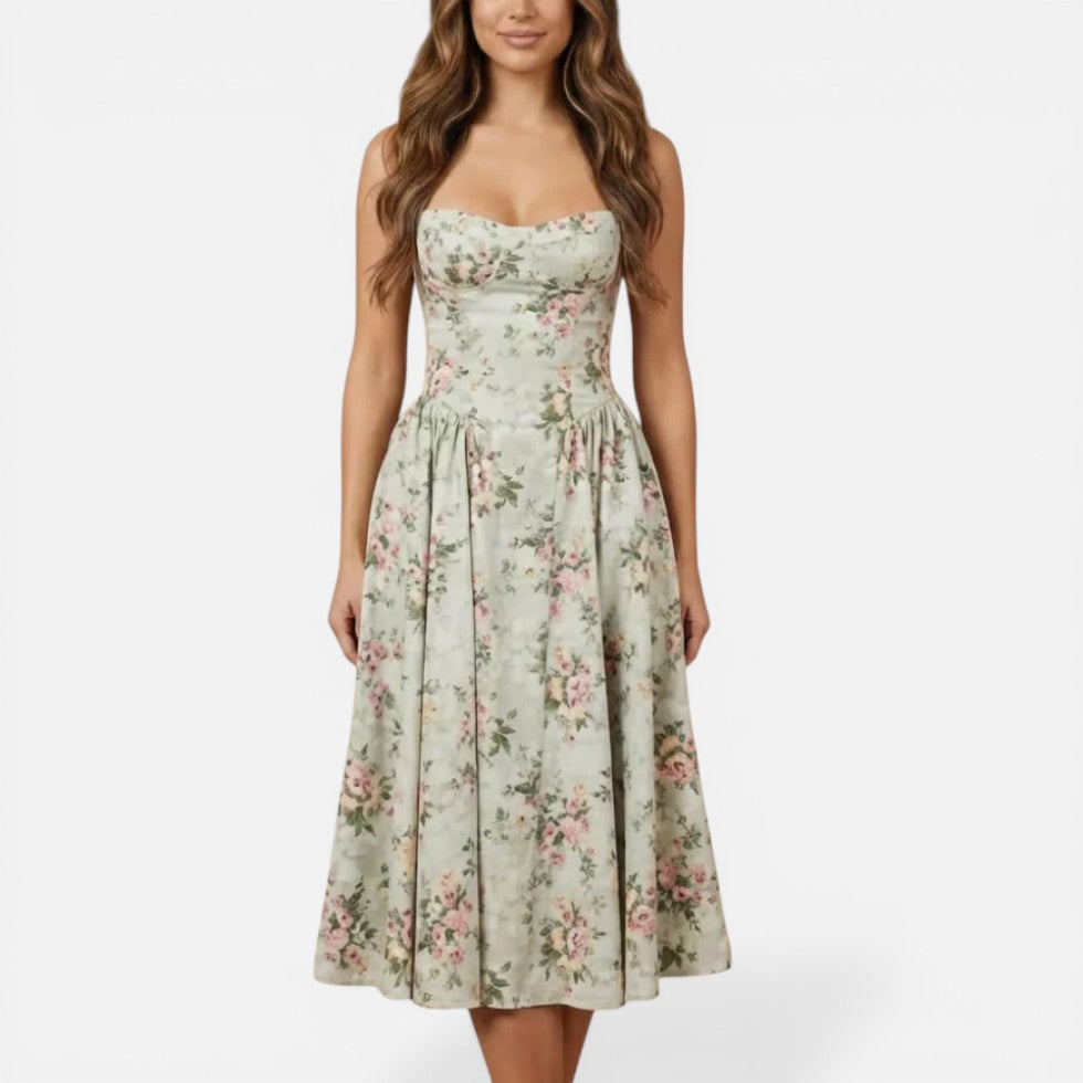 Wedding Guest Floral Midi Dress