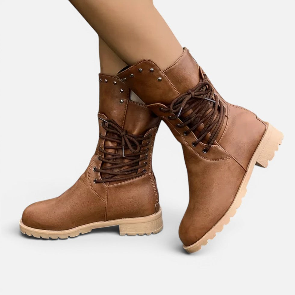 Orthopedic Lace Up Ankle Boots