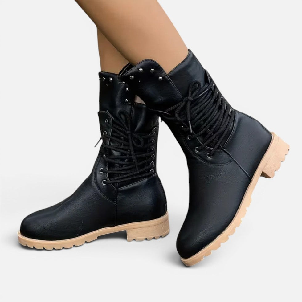 Orthopedic Lace Up Ankle Boots