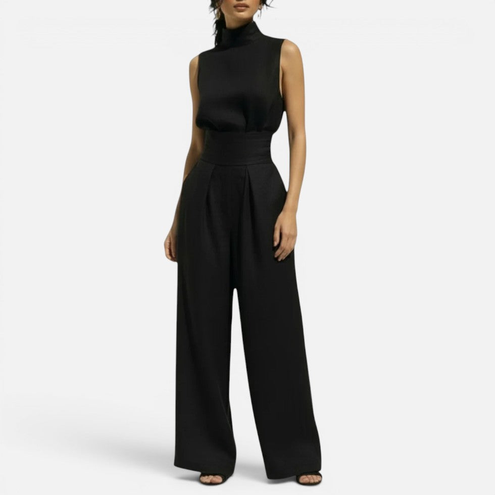 Sleeveless Wide Leg Jumpsuit