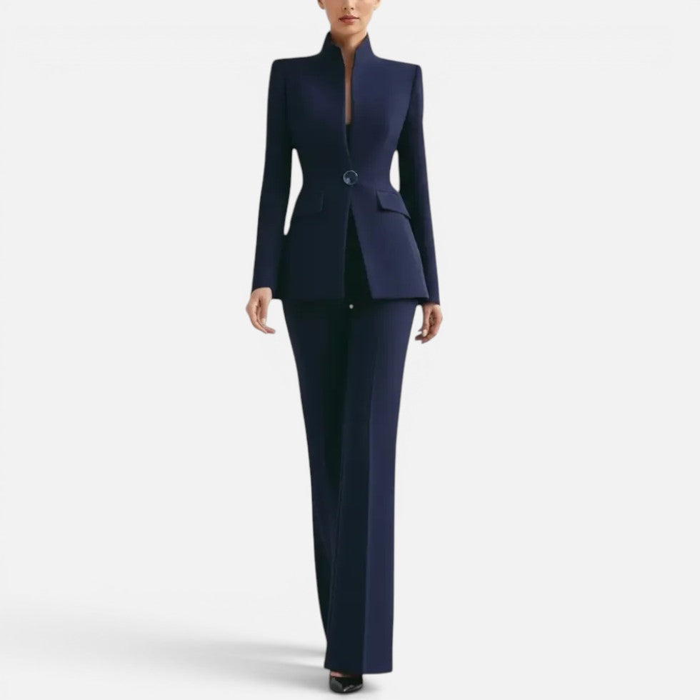 Tailored Blazer and Wide Leg Trouser Set