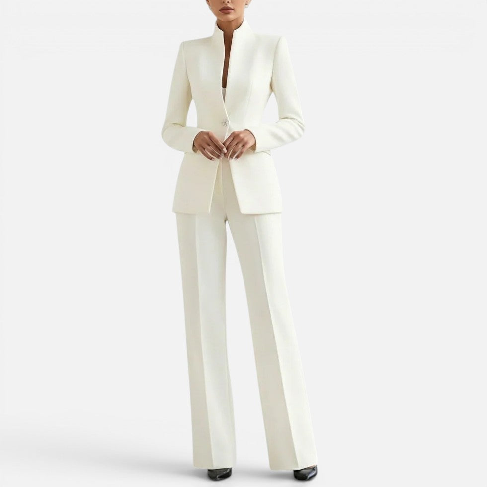 Tailored Blazer and Wide Leg Trouser Set