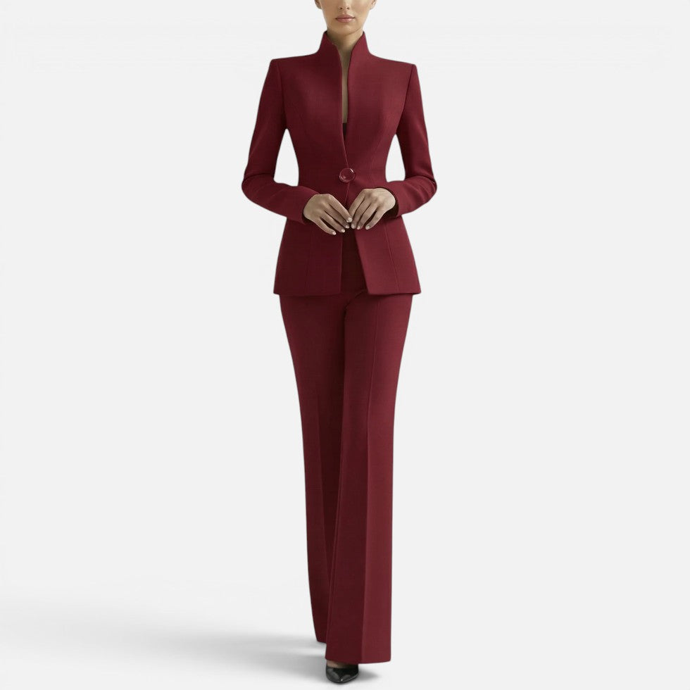Tailored Blazer and Wide Leg Trouser Set