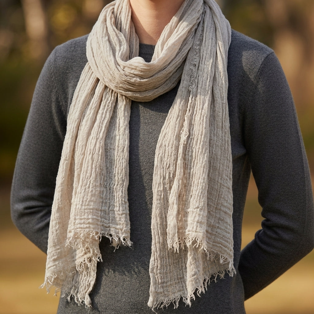 Baeza Frayed Edge Scarf 2